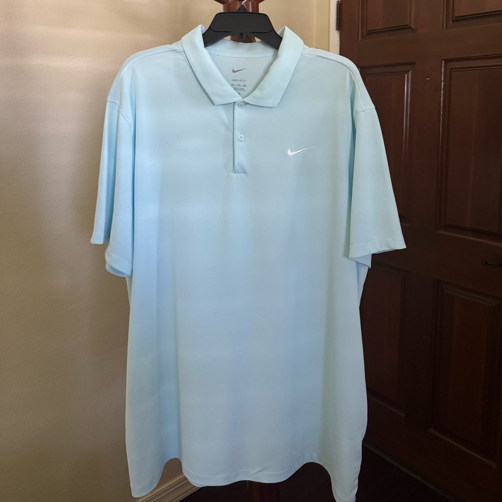 Nike Men's Sky Blue Polo Shirt